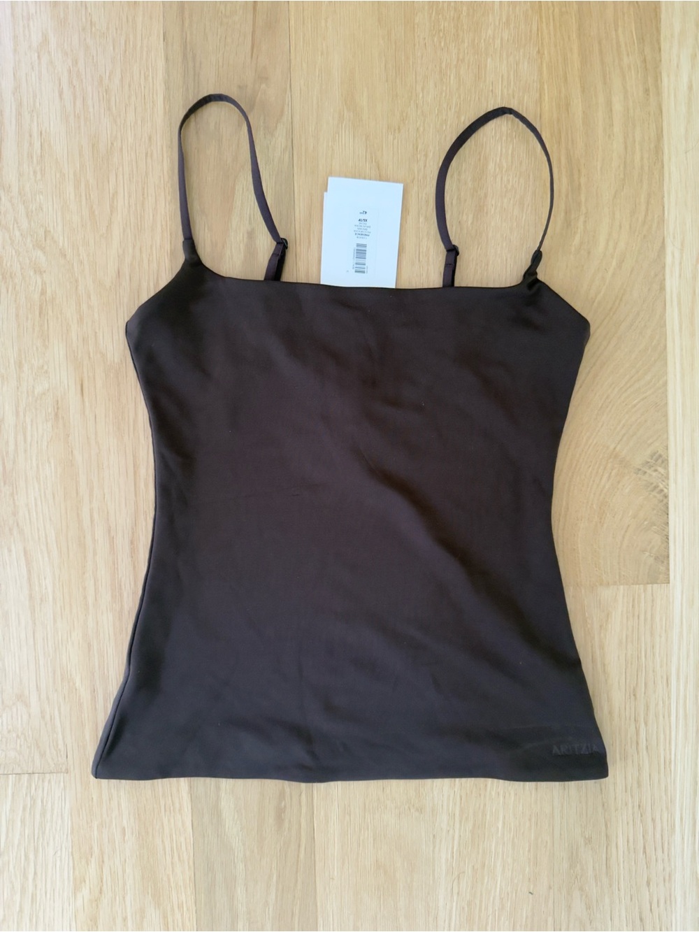 NWT Aritzia Contour Presence Cami Rich Mocha Brown XS